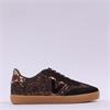 Victoria Berlin Laced Glitter Trainer - Mocha Sparkle